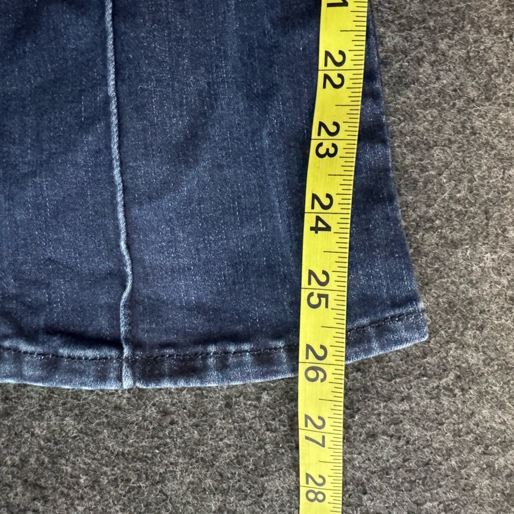 Frame The Jet Set Crop Mini Bootcut Flare Pull On Blue Jeans in Keller 1 - Picture 8 of 10